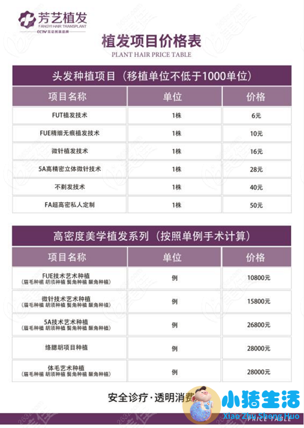 种植头发需要多钱
