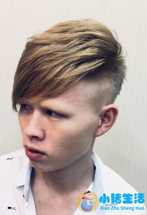 韩国男士分头发型图片