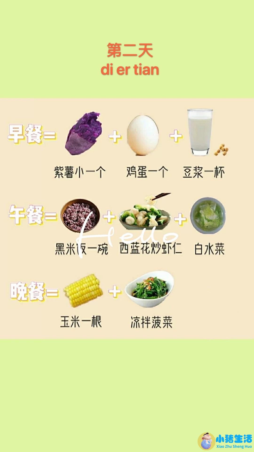 科学减肥健康食谱