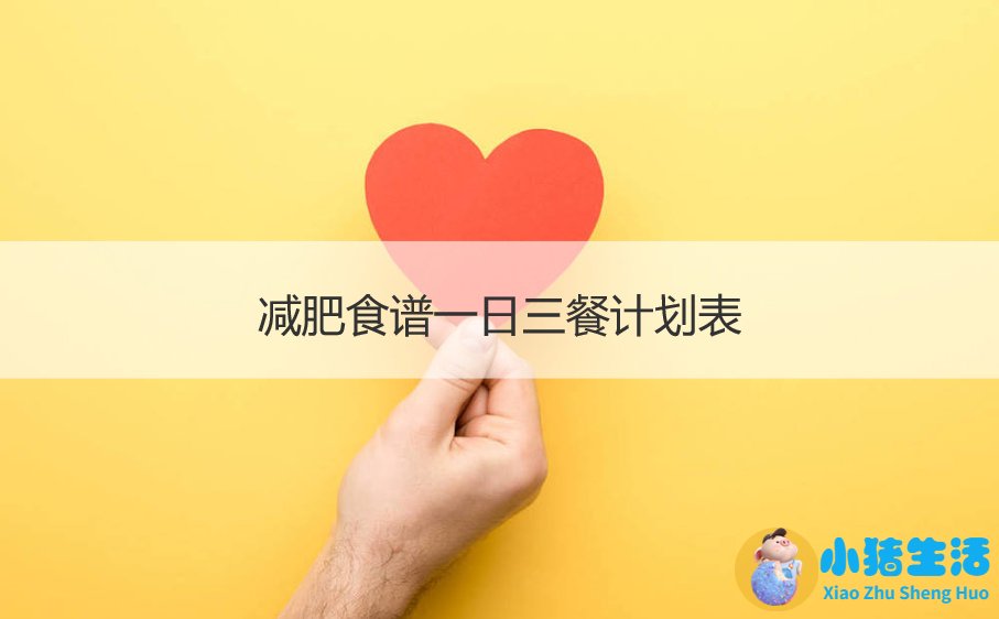 饮食减肥计划表