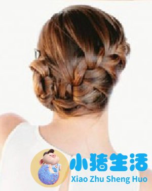 欧美风的气质盘发发型 编发diy速成清爽造型