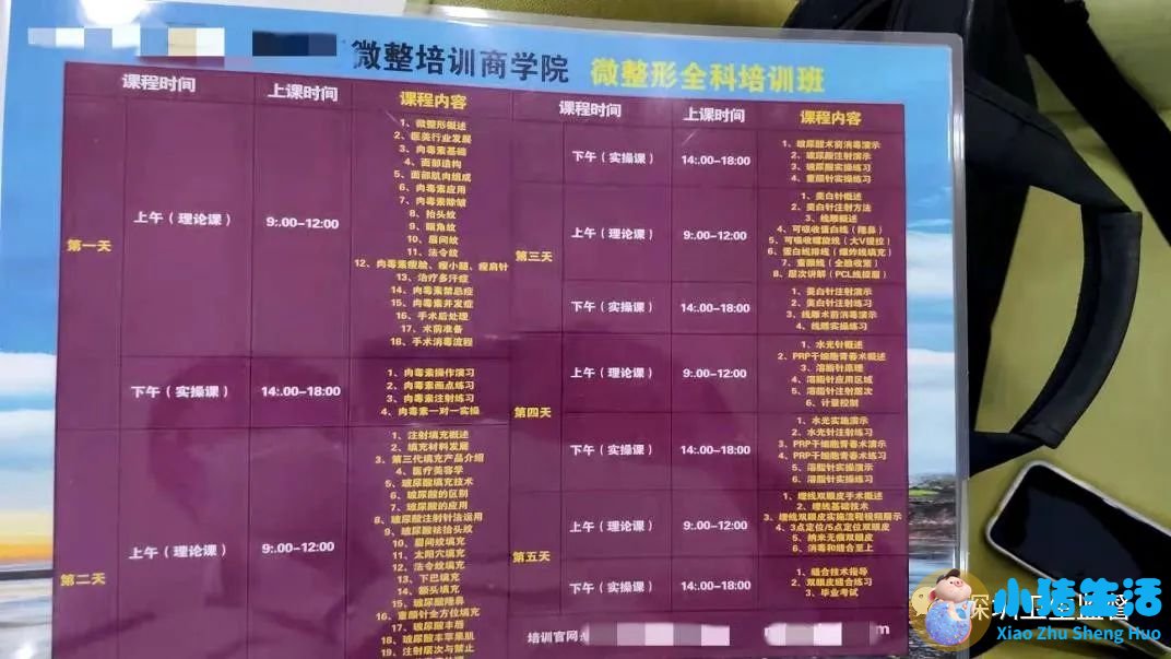 微整形培训学校