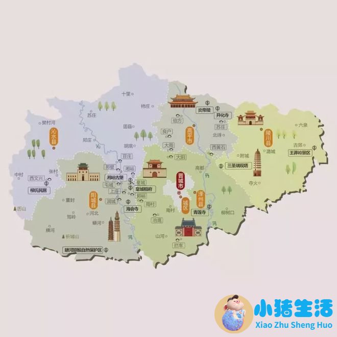 山西旅游景点地图全图