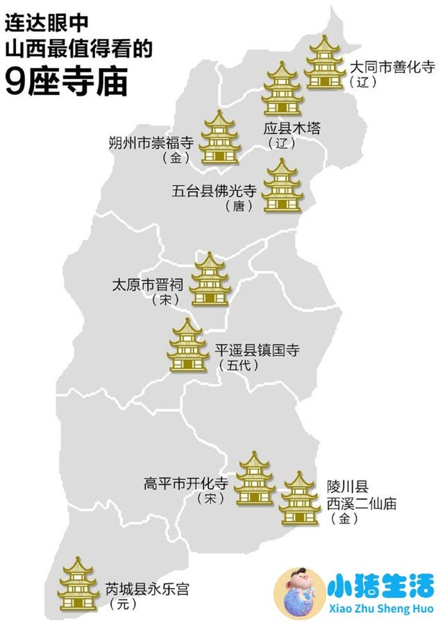 山西旅游景点地图全图