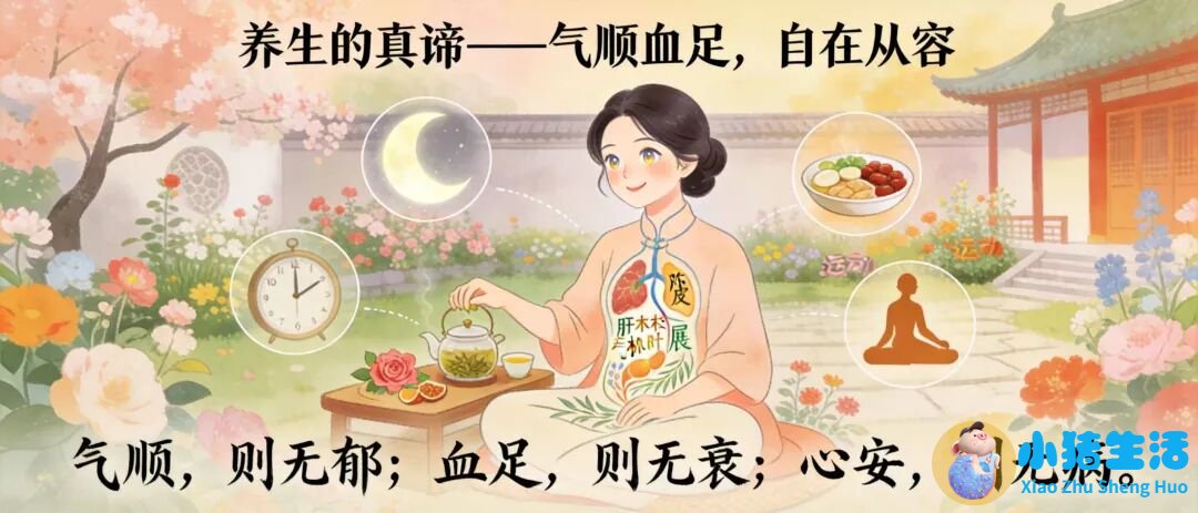 女性不生气、不内耗，养气血、不老病的