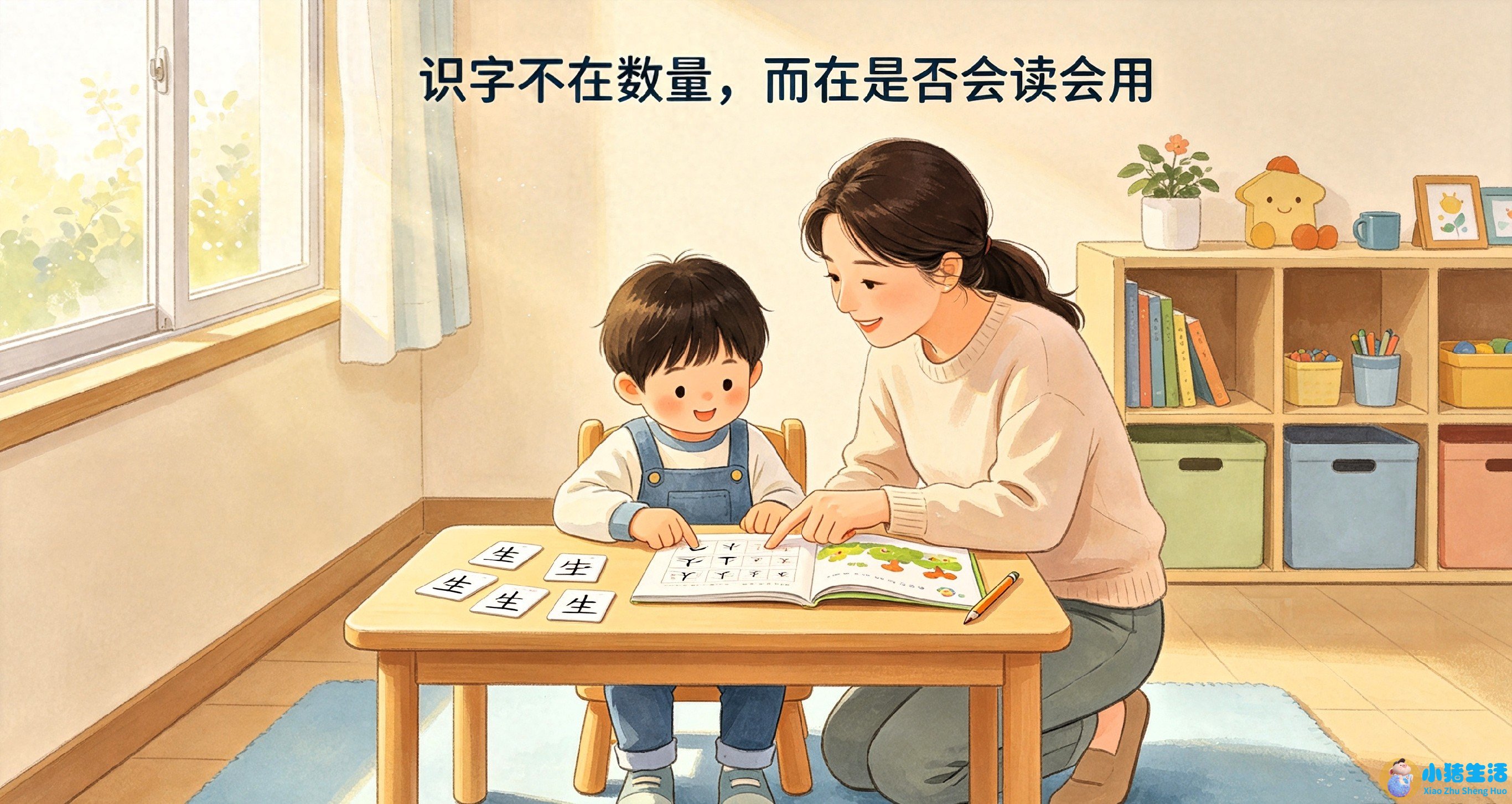 幼儿园大班，识字不用追数量，优先搞定