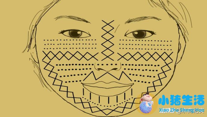 女子奇特纹眉爆红