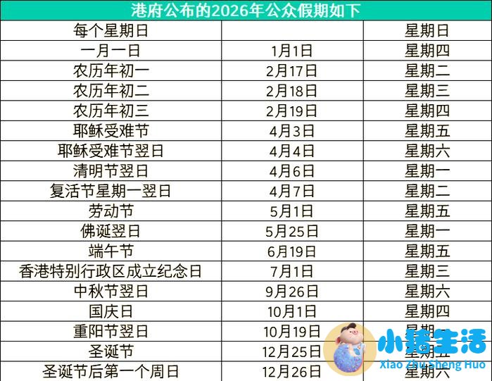 <strong>2026年大事、要事、重要节日一览表（附放</strong>
